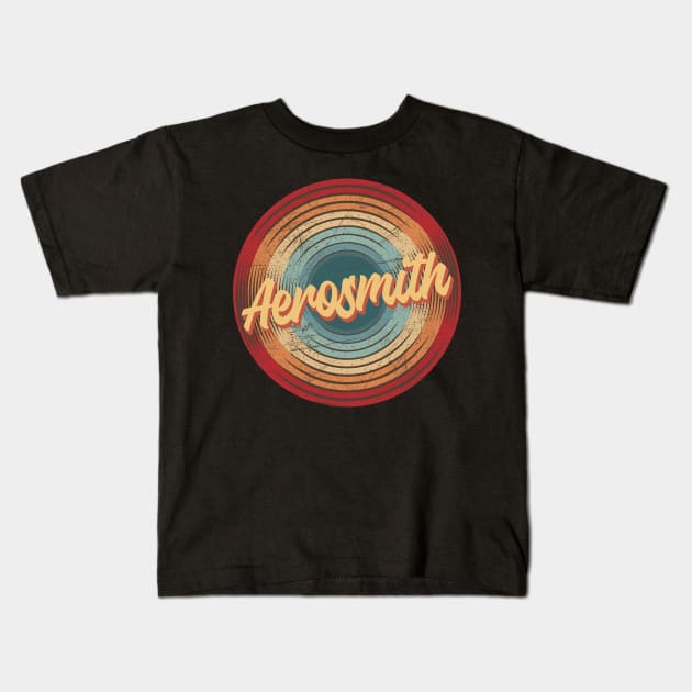 Aerosmith Vintage Circle Kids T-Shirt by musiconspiracy